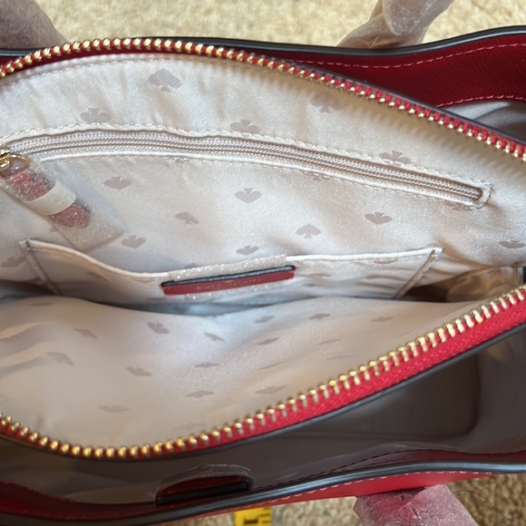 New! Kate spade candied cherry saffiano leather medium satchel. - Picture 13 of 13